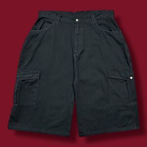 Vintage y2k Cargo Shorts Morbid Threads Goth Rave Aesthetic Baggy Oversized 35